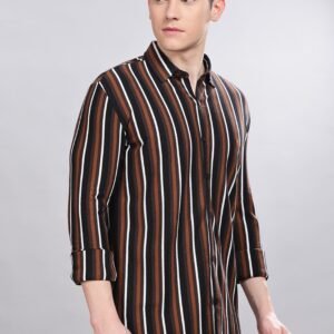 PR3 Shirts 006 – Black Stripes || Full Sleeve Shirt