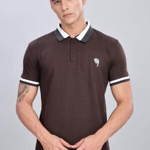 PR39 || Brown || 100% Cotton Polo T-Shirt