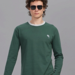 FS002 || Green || Full Sleeve Round Neck T-Shirt