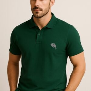 PR3 SS 003A || Olive green || 100% Cotton Polo T-Shirt