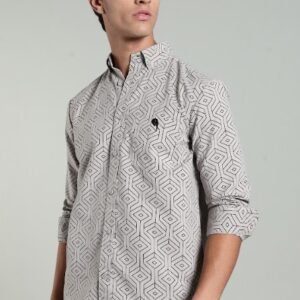 LS 002|| Grey Print|| Full Sleeve Shirt