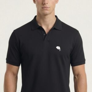 PR3 SS 007-B|| BLACK|| 100% Cotton Polo T-Shirt