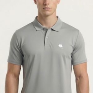 PR3 SS 007-B|| LITE GREY|| 100% Cotton Polo T-Shirt