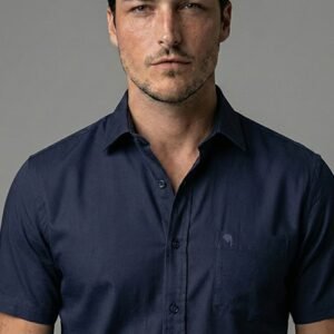 LS 004||NAVY|| Half Sleeve Shirts || 100% Cotton