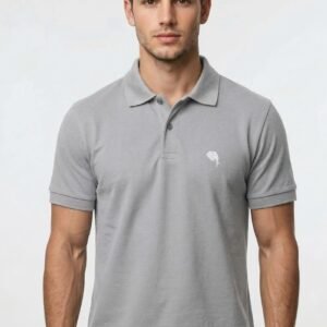 PR48 ||GREY|| 100% Cotton Polo T-Shirt