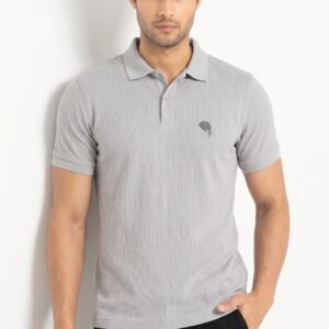 PR49|| LIGHT GREY|| 100% Cotton Polo T-Shirt
